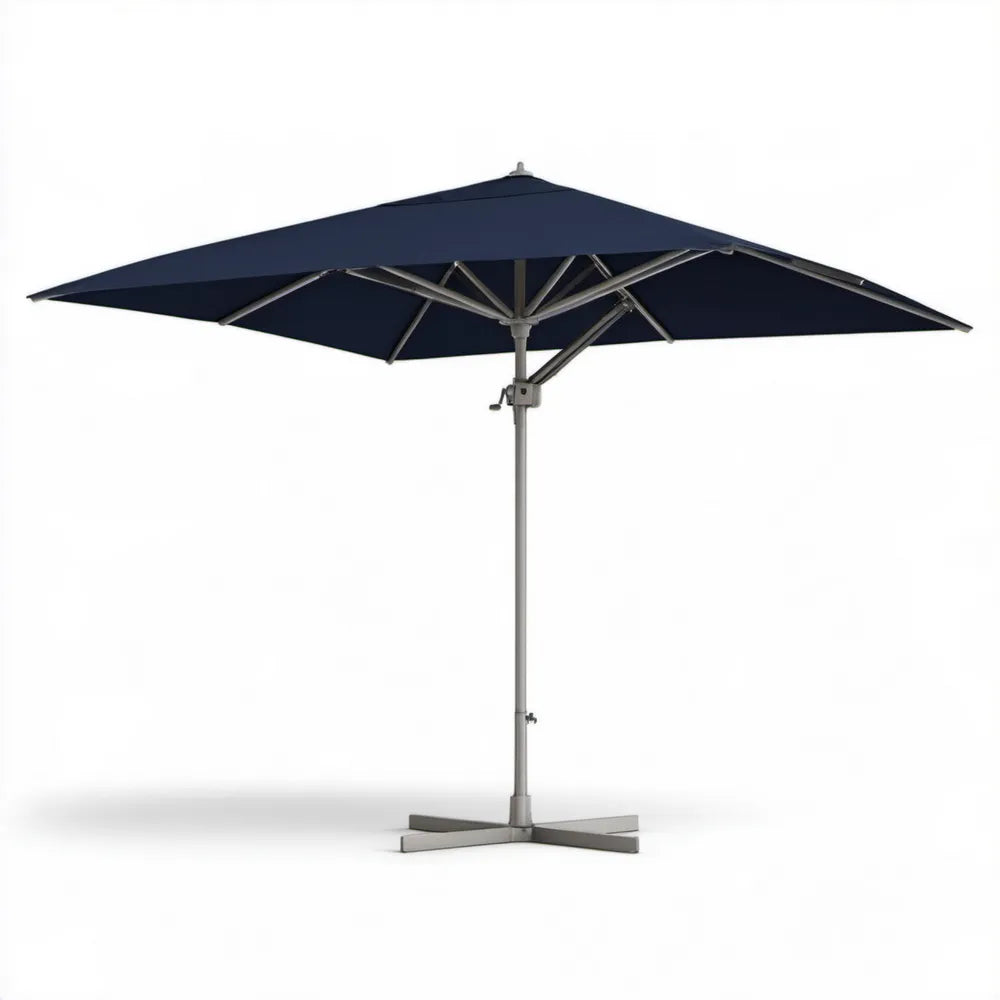Boczny parasol ogrodowy aluminiowy granatowy 300 x 300 cm
