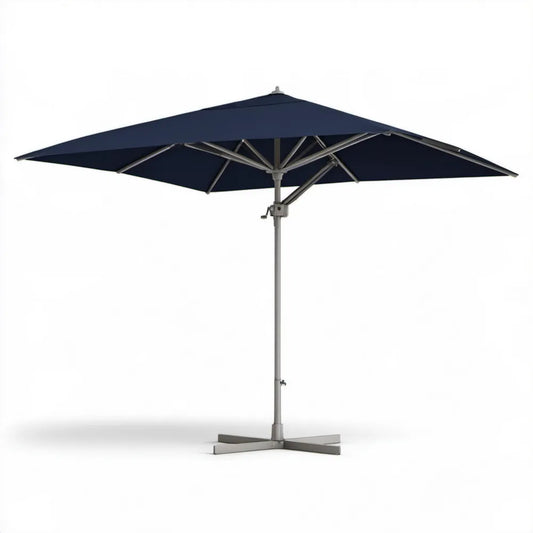 Boczny parasol ogrodowy aluminiowy granatowy 300 x 300 cm