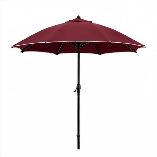 Parasol ogrodowy okrągły Ø 200 cm, bordowy